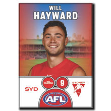 2025 AFL Sydney Swans Football Club - HAYWARD, Will