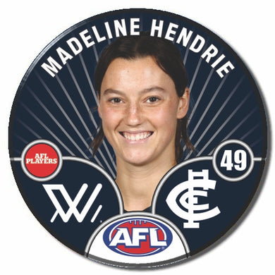 AFLW S10 CARLTON - HENDRIE, Madeline