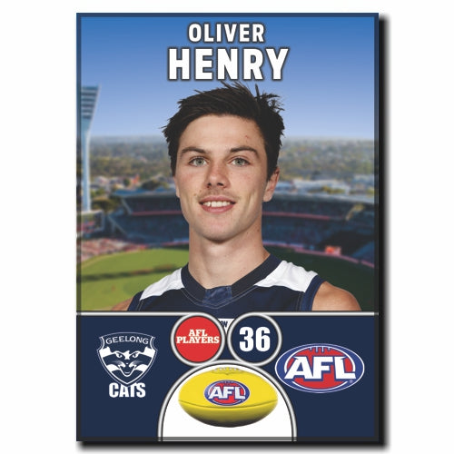 2024 AFL Geelong Football Club - HENRY, Oliver – Sporting Souvenirs