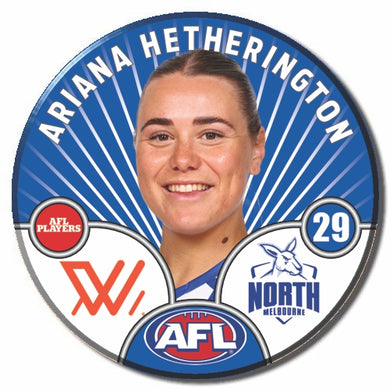 AFLW S10 NORTH MELBOURNE - HETHERINGTON, Ariana