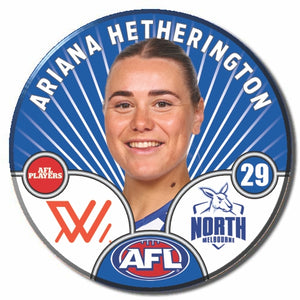 AFLW S10 NORTH MELBOURNE - HETHERINGTON, Ariana