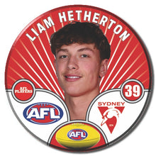 AFL 2026 SYDNEY SWANS Football Club - HETHERTON, Liam