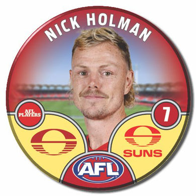 2025 AFL Gold Coast Suns Football Club - HOLMAN, Nick