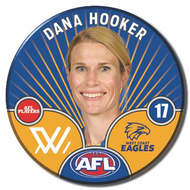 AFLW S10 WEST COAST EAGLES - HOOKER, Dana