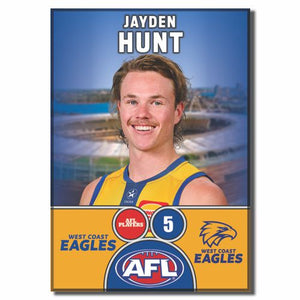 2025 AFL West Coast Eagles Football Club - HUNT, Jayden