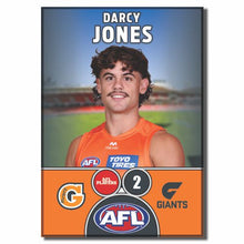 2025 AFL GWS Giants Football Club - JONES, Darcy