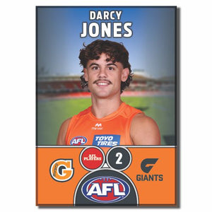 2025 AFL GWS Giants Football Club - JONES, Darcy