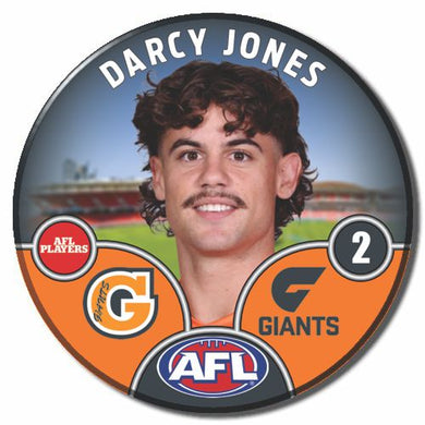 2025 AFL GWS Giants Football Club - JONES, Darcy
