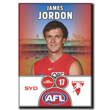 2025 AFL Sydney Swans Football Club - JORDAN, James