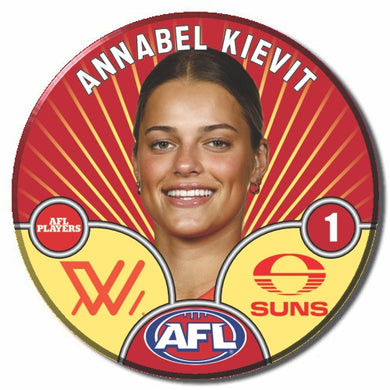 AFLW S10 GOLD COAST SUNS - KIEVIT, Annabel
