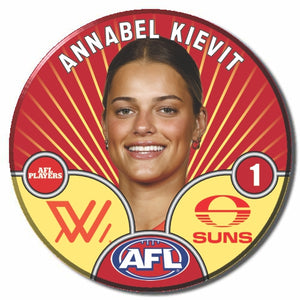 AFLW S10 GOLD COAST SUNS - KIEVIT, Annabel