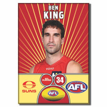 AFL 2026 GOLD COAST SUNS Football Club - KING, Ben