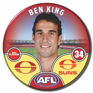 2025 AFL Gold Coast Suns Football Club - KING, Ben