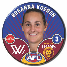 AFLW S10 BRISBANE - KOENEN, Breanna