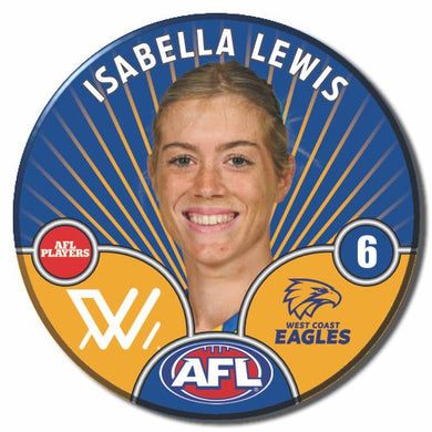 AFLW S10 WEST COAST EAGLES - LEWIS, Isabella