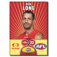 AFL 2026 GOLD COAST SUNS Football Club - LONG, Ben