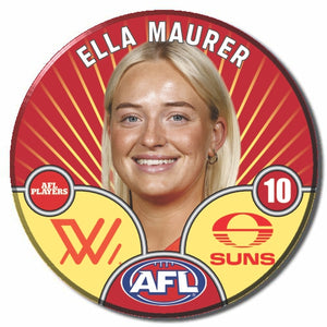 AFLW S10 GOLD COAST SUNS - MAURER, Ella