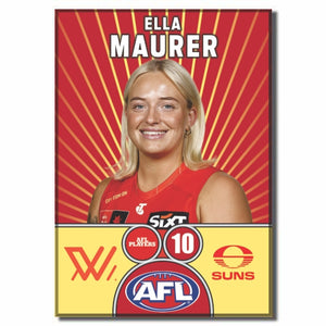 AFLW S10 GOLD COAST SUNS - MAURER, Ella