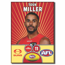 AFL 2026 GOLD COAST SUNS Football Club - MILLER, Touk