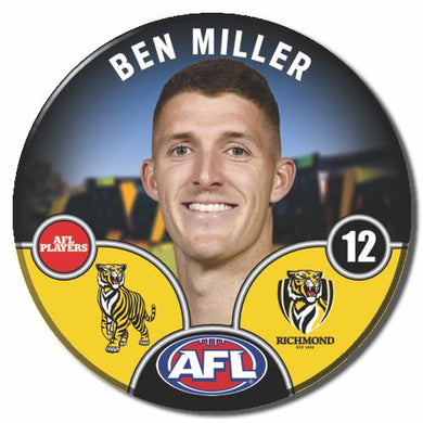 2025 AFL Richmond Football Club - MILLER, Ben