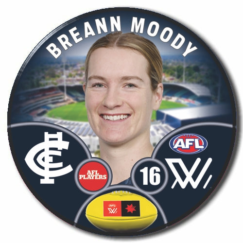 AFLW S9 Carlton Football Club - MOODY, Breann