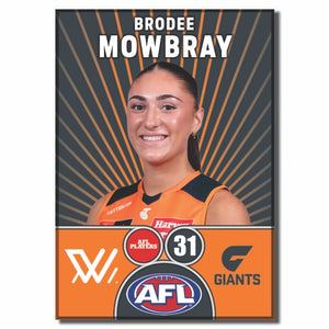 AFLW S10 GWS GIANTS - MOWBRAY, Brodee