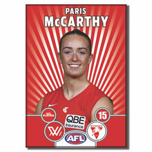 AFLW S11 SYDNEY SWANS - McCARTHY, Paris