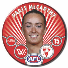 AFLW S11 SYDNEY SWANS - McCARTHY, Paris