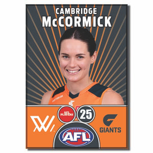 AFLW S10 GWS GIANTS - McCORMICK, Cambridge