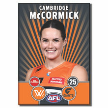 AFLW S11 GWS GIANTS - McCORMICK, Cambridge