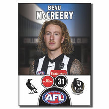 2025 AFL Collingwood Football Club - McCREERY, Beau