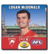 2024 AFL Sydney Swans Football Club - McDONALD, Logan