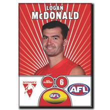 AFL 2026 SYDNEY SWANS Football Club - McDONALD, Logan