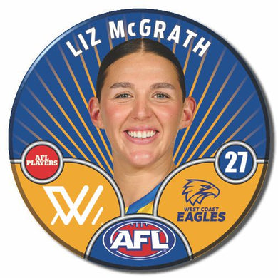 AFLW S10 WEST COAST EAGLES - McGRATH, Liz