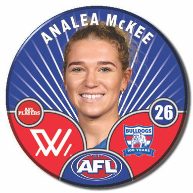 AFLW S10 WESTERN BULLDOGS - McKEE, Analea