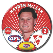 AFL 2026 SYDNEY SWANS Football Club - McLEAN, Hayden