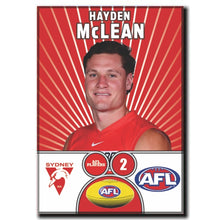 AFL 2026 SYDNEY SWANS Football Club - McLEAN, Hayden