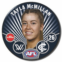 AFLW S11 CARLTON -  McMILLAN, Tayla