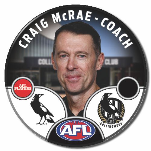 2025 AFL Collingwood Football Club - McRAE,Craig - COACH