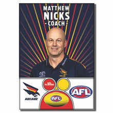 AFL 2026 ADELAIDE Football Club - NICKS, Matthew - COACH