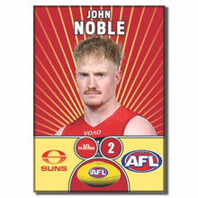 AFL 2026 GOLD COAST SUNS Football Club - NOBLE, John