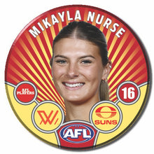 AFLW S11 GOLD COAST SUNS - NURSE, Mikayla