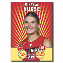 AFLW S11 GOLD COAST SUNS - NURSE, Mikayla