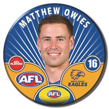 AFL 2026 WEST COAST EAGLES Football Club - OWIES, Matthew