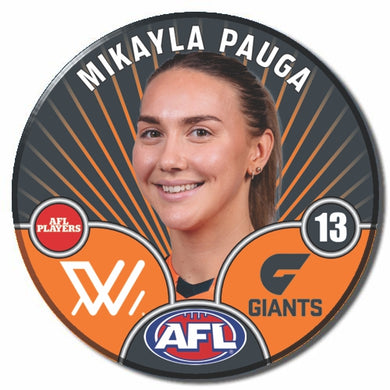 AFLW S10 GWS GIANTS - PAUGA, Mikayla