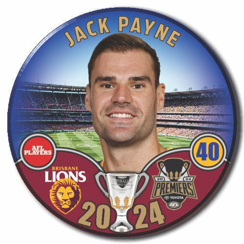 2024 AFL PREMIERS - BRISBANE LIONS - PAYNE, Jack