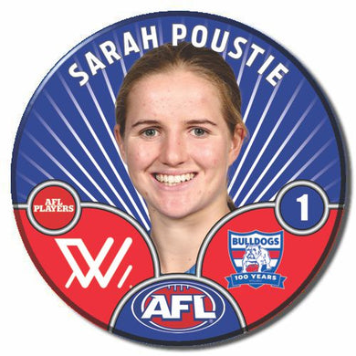 AFLW S10 WESTERN BULLDOGS - POUSTIE, Sarah