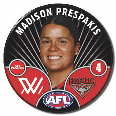 AFLW S10 ESSENDON - PRESPAKIS, Madison