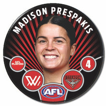 AFLW S11 ESSENDON - PRESPAKIS, Madison