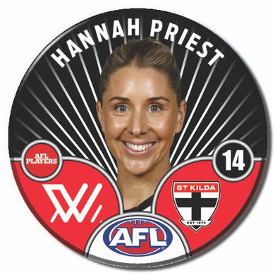 AFLW S10 ST KILDA - PRIEST, Hannah
